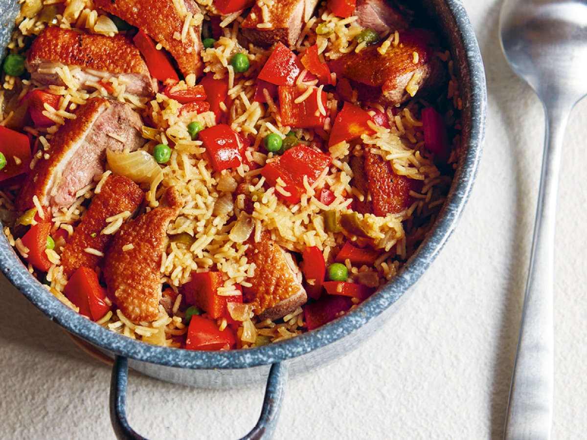 How to Make Korean Bibimabap, Peruvian Duck and Mushroom Donburi from Sri Owen's The Rice Book